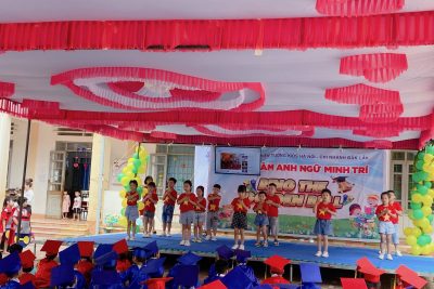 Trường Mầm non Măng Non kết hợp với trung tâm anh ngữ Minh Trí tổ chức Hội thi Rung chuông vàng cho các bé lớp 5 tuổi