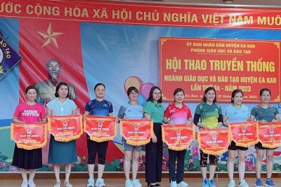 Trường Mầm non Măng Non tham gia hội thao truyền thống ngành giáo dục và đào tạo huyện Ea Kar lần thứ 34 – Năm 2023.