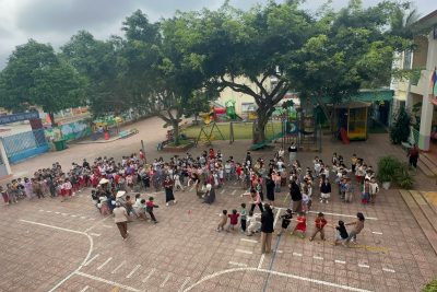 Hoạt động chào mừng ngày 26/3 của Chi đoàn trường mầm non Măng Non